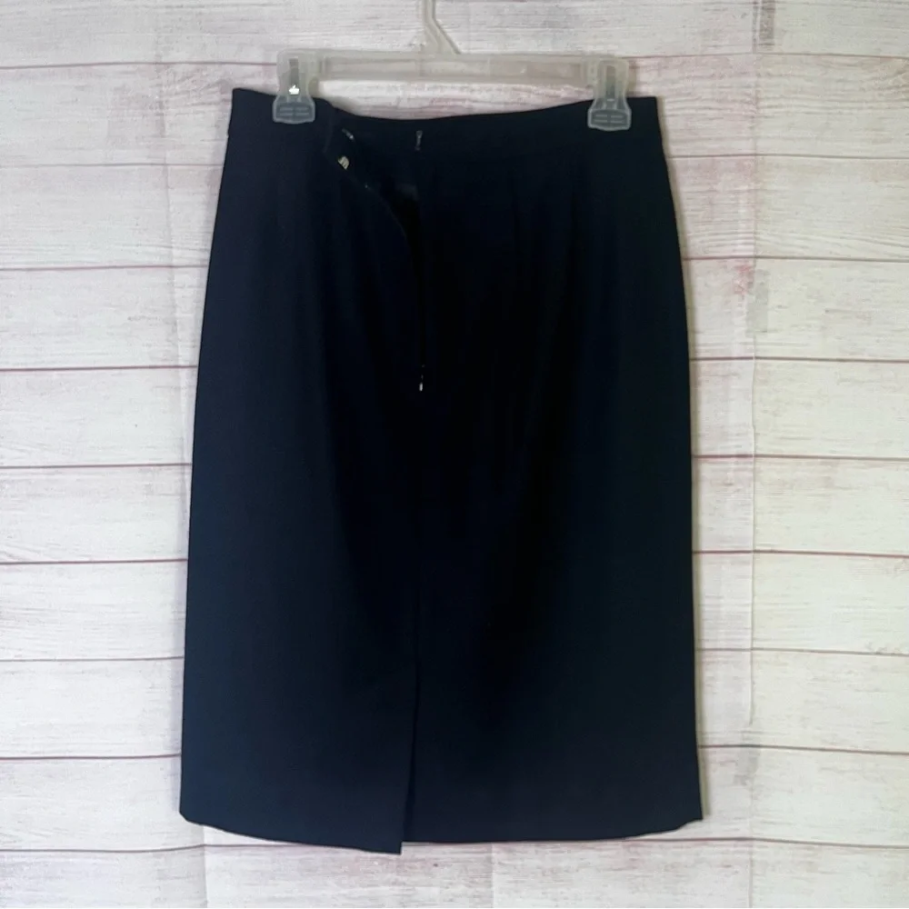 Pendleton Black 100% Virgin‎ Wool Pencil Skirt Size 6